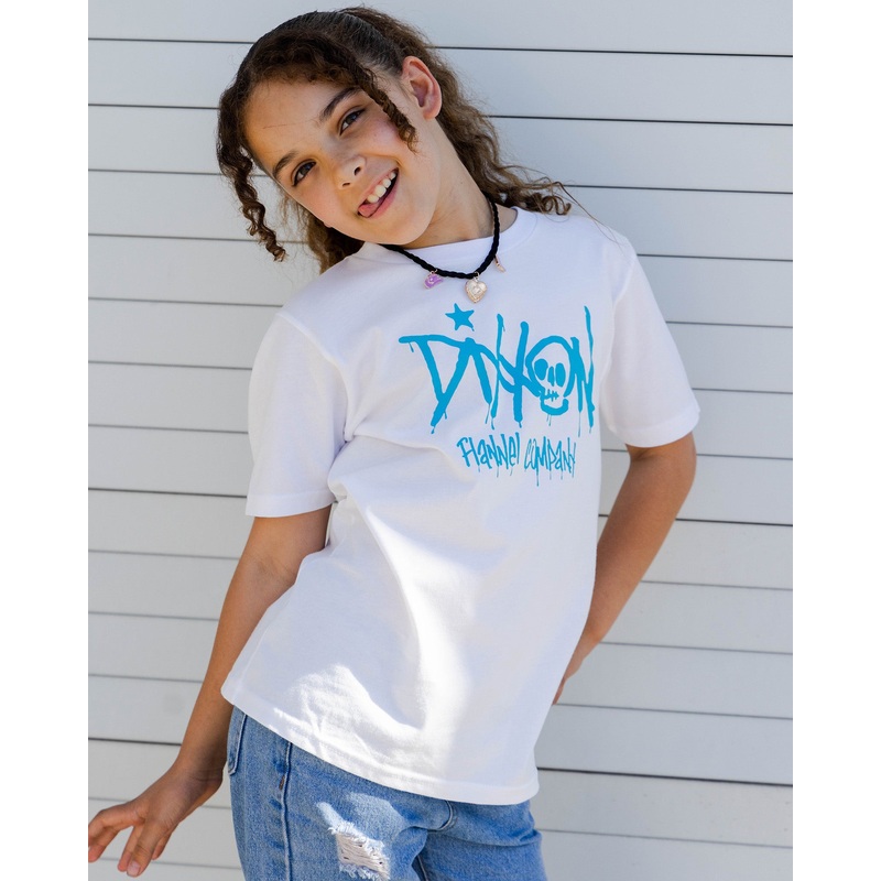 Youth Tiffany Drip T-Shirt – White