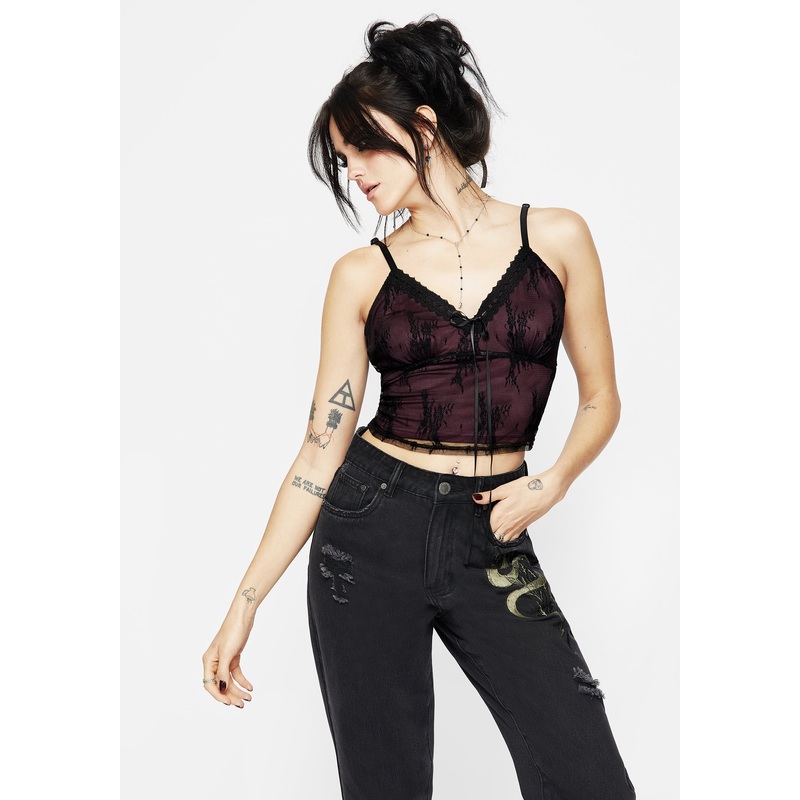 Anastasie Lace Cami Crop Top