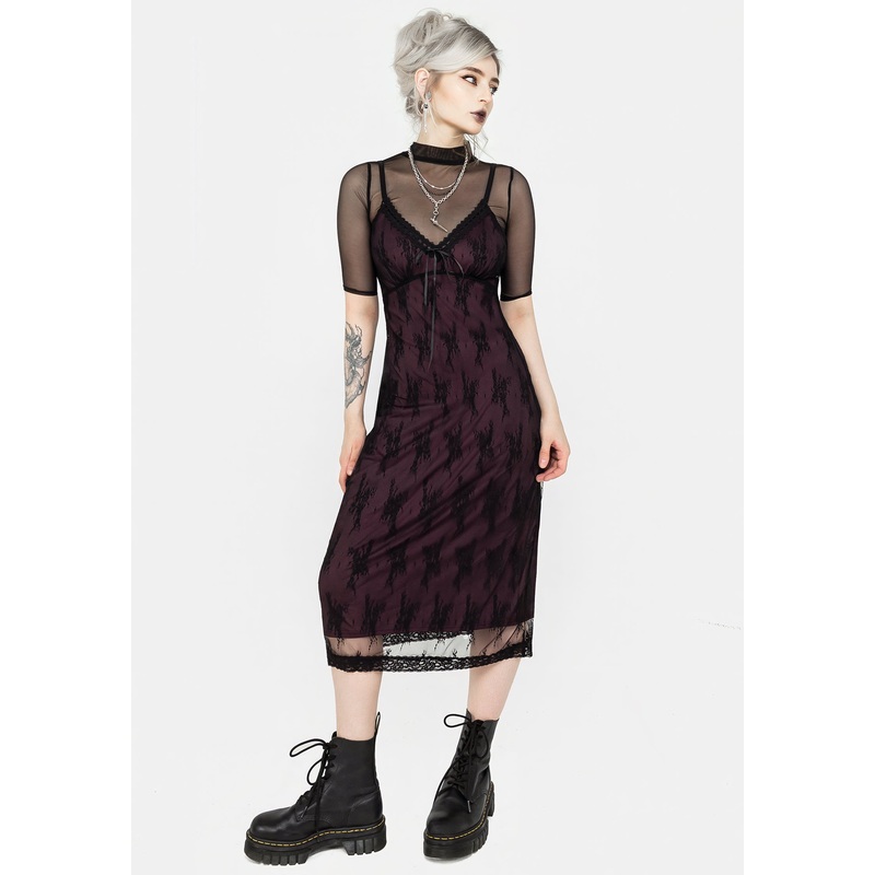 Anastasie Lace Midi Cami Dress