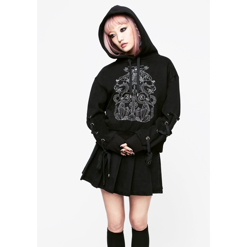 Angitia Embroidered Crop Hoody