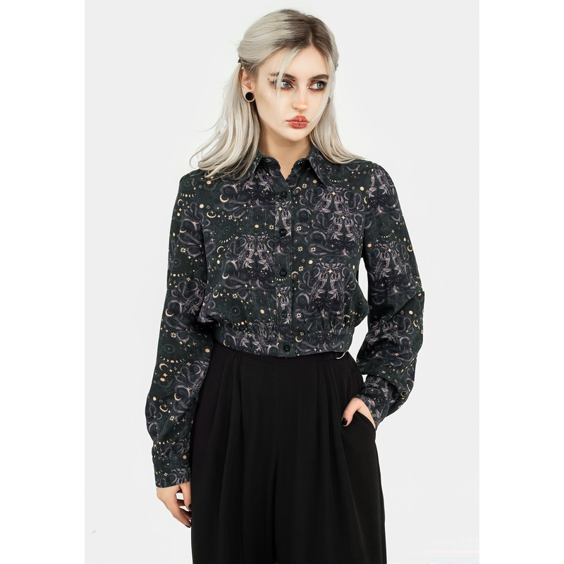 Cailleach Button Up Crop Shirt
