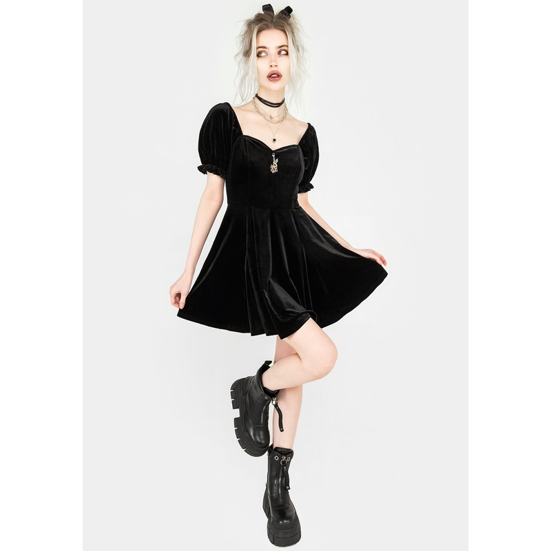 Drakon Velour Corset Mini Dress