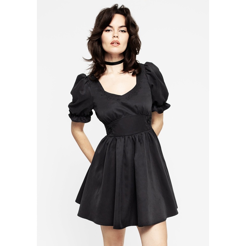 Gwendoline Embroidered Mini Dress