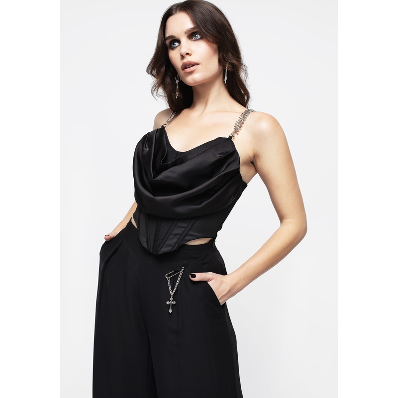 Helica Ruffle Corset Top