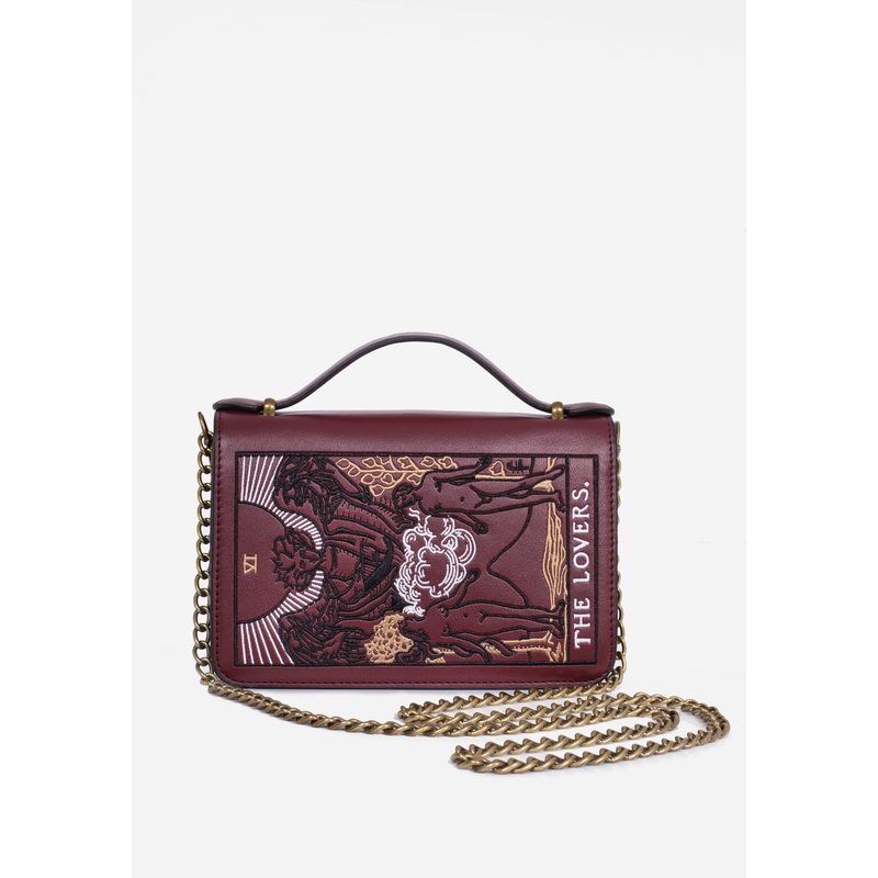 Lovers Embroidered Crossbody Clutch Bag
