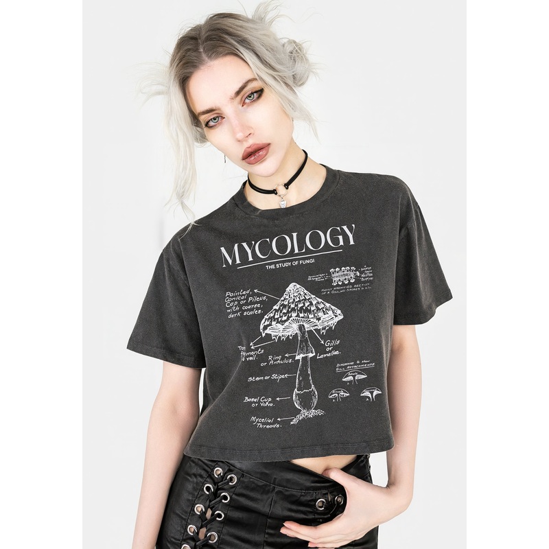 Mycology Boxy Crop T-shirt