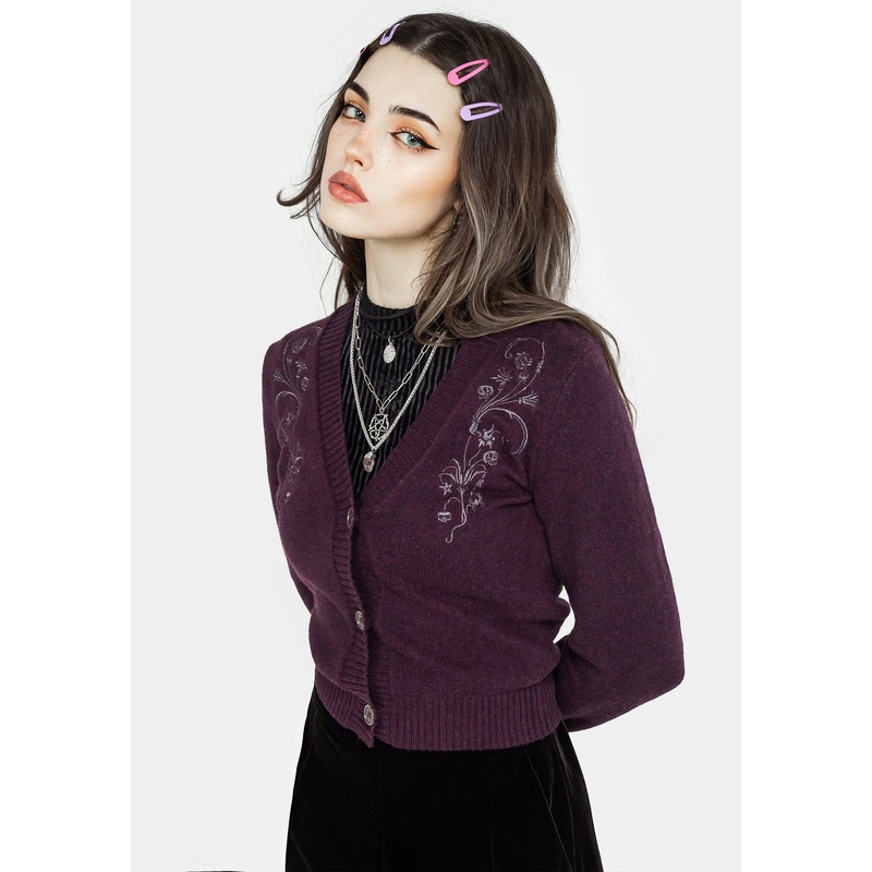 Poe Embroidered Cardigan