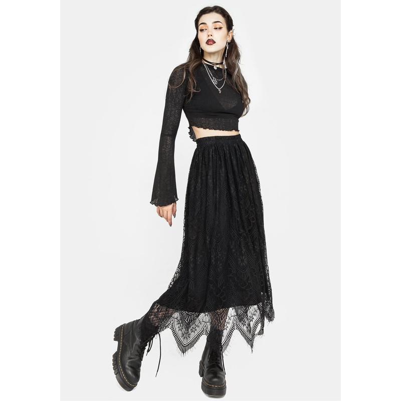 Poltergeist Lace Midaxi Skirt