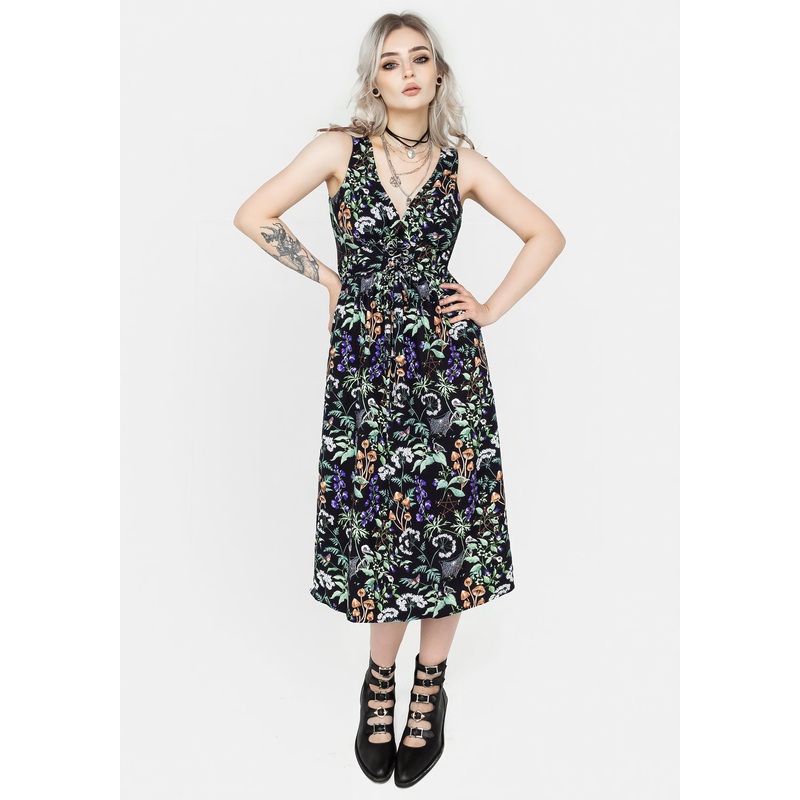 Vesna Lace Front Midi Dress