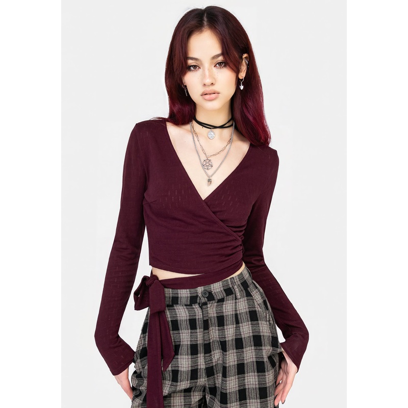 Allegra Wrap Crop Top