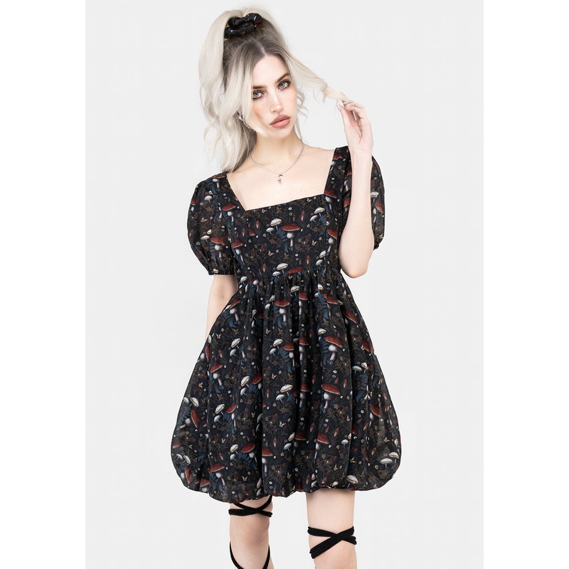 Amanita Organza Puffball Mini Dress