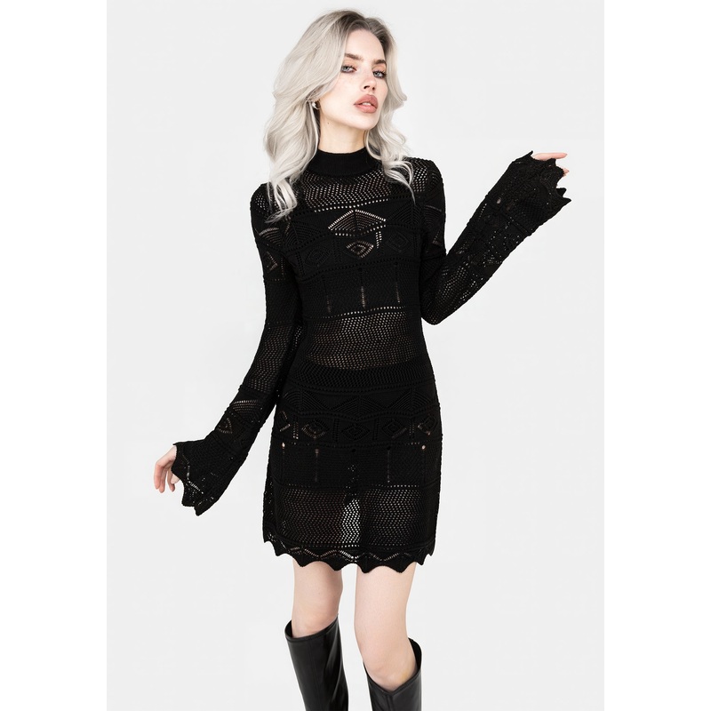 Entice Pointelle Mini Dress