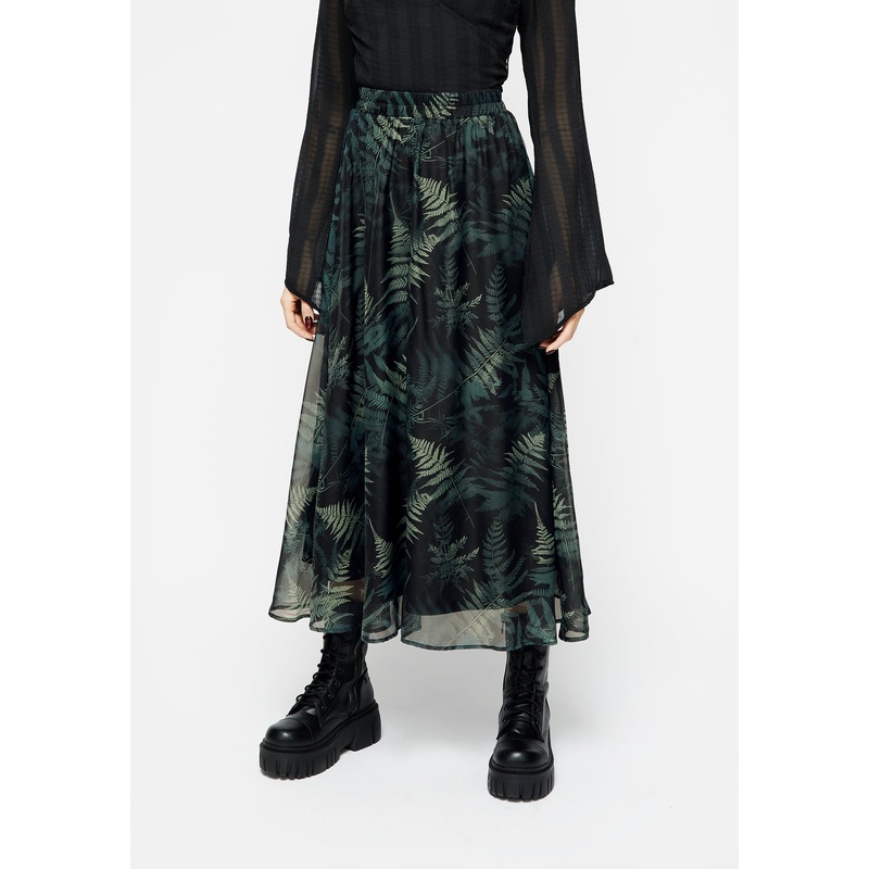 Fernery Chiffon Midaxi Skirt