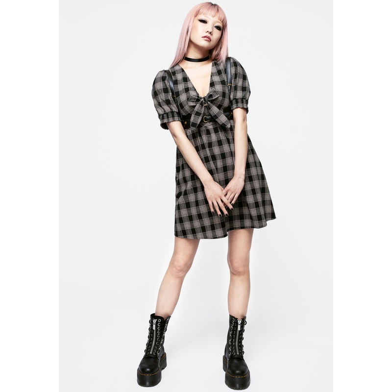 Glenda Check Mini Dress