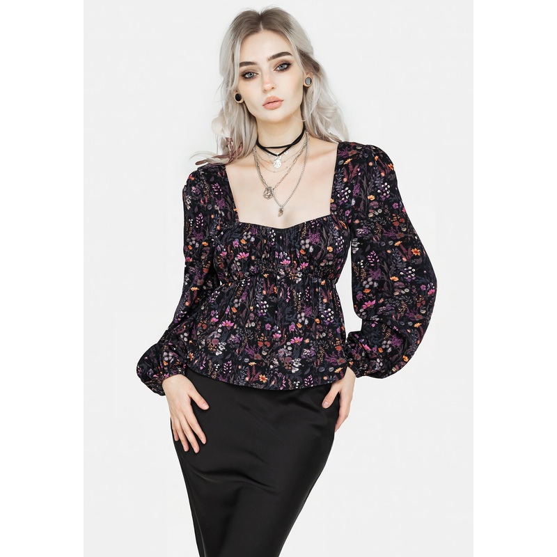 Heliotrope Floral Top