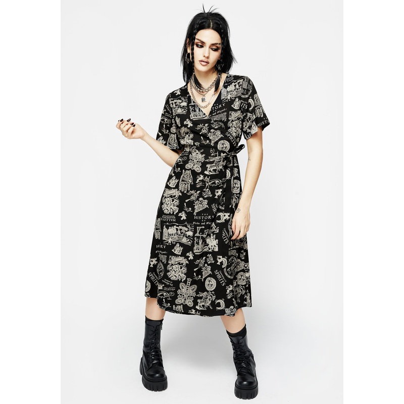 Heresy Wrap Midi Dress