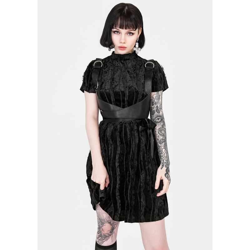 Imogen Velour Mini Dress