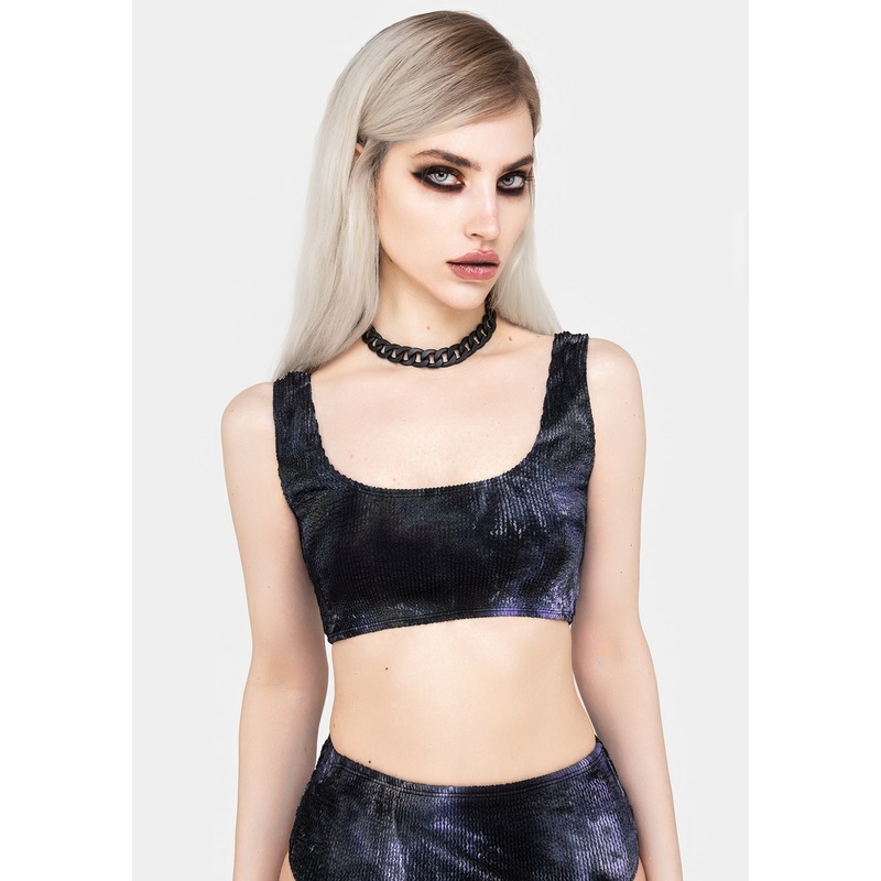 Purple Haze Tie Dye Bikini Top