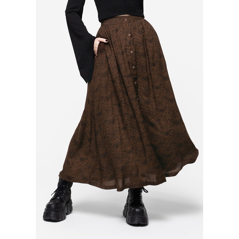 Rosamoth Button Up Midi Skirt
