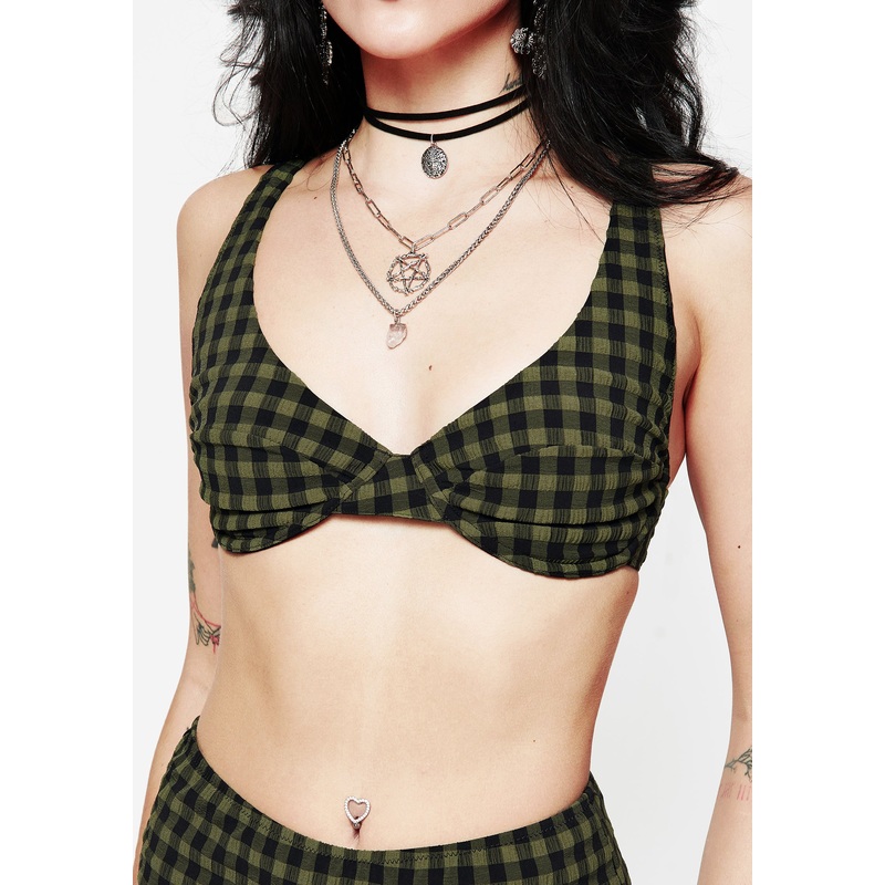 Terra Gingham Underwired Bikini Top