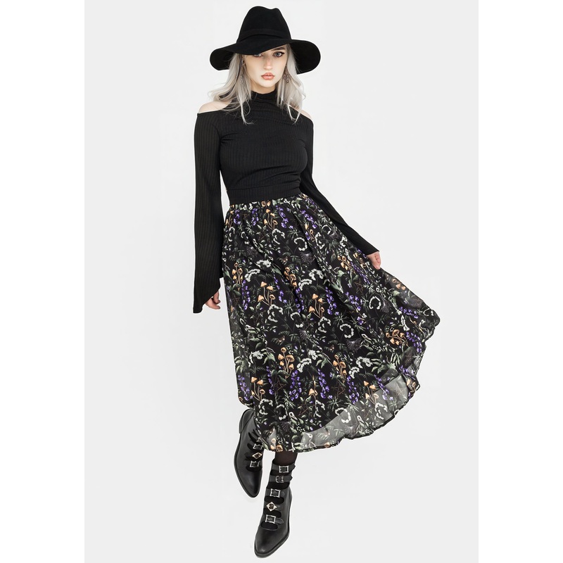 Vesna Chiffon Midi Skirt