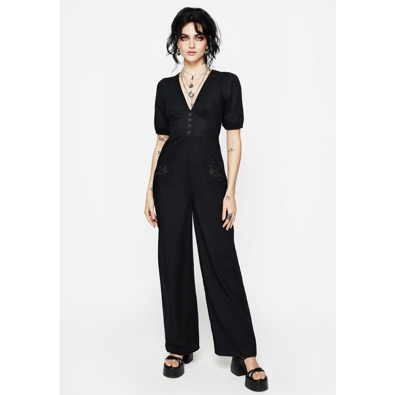 Briar Embroidered Linen-Blend Jumpsuit