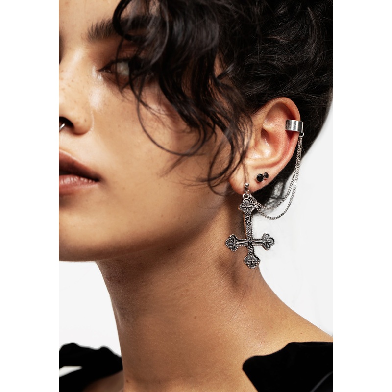 Crux Chain Cuff Earrings