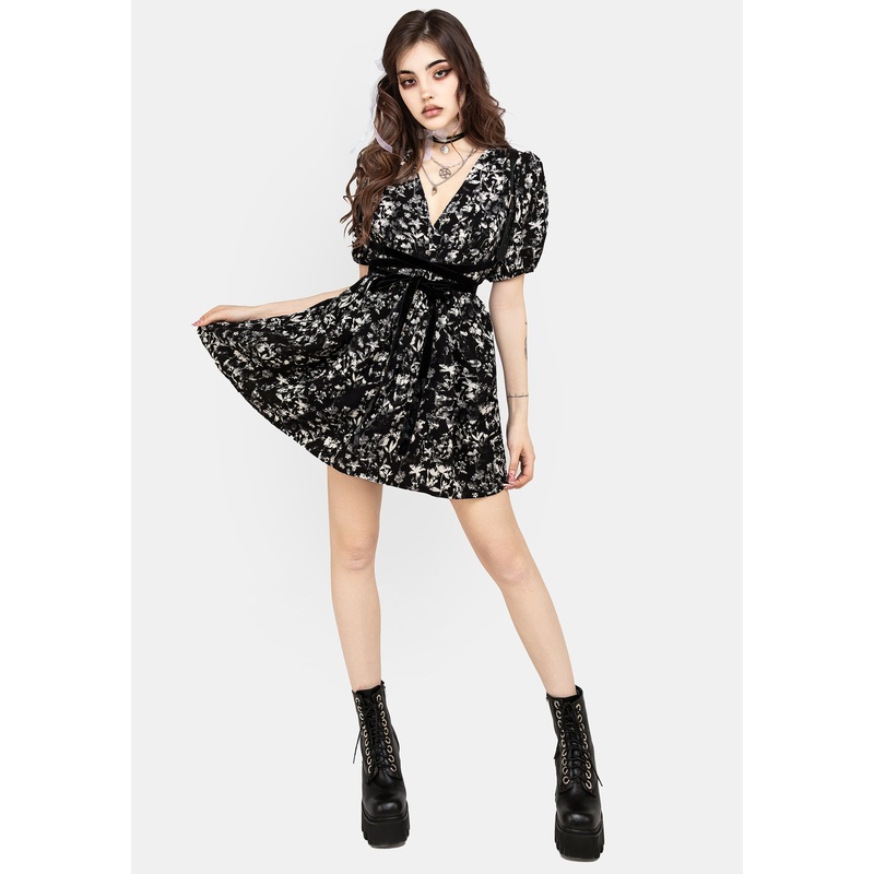 Eulogy Button Front Mini Dress