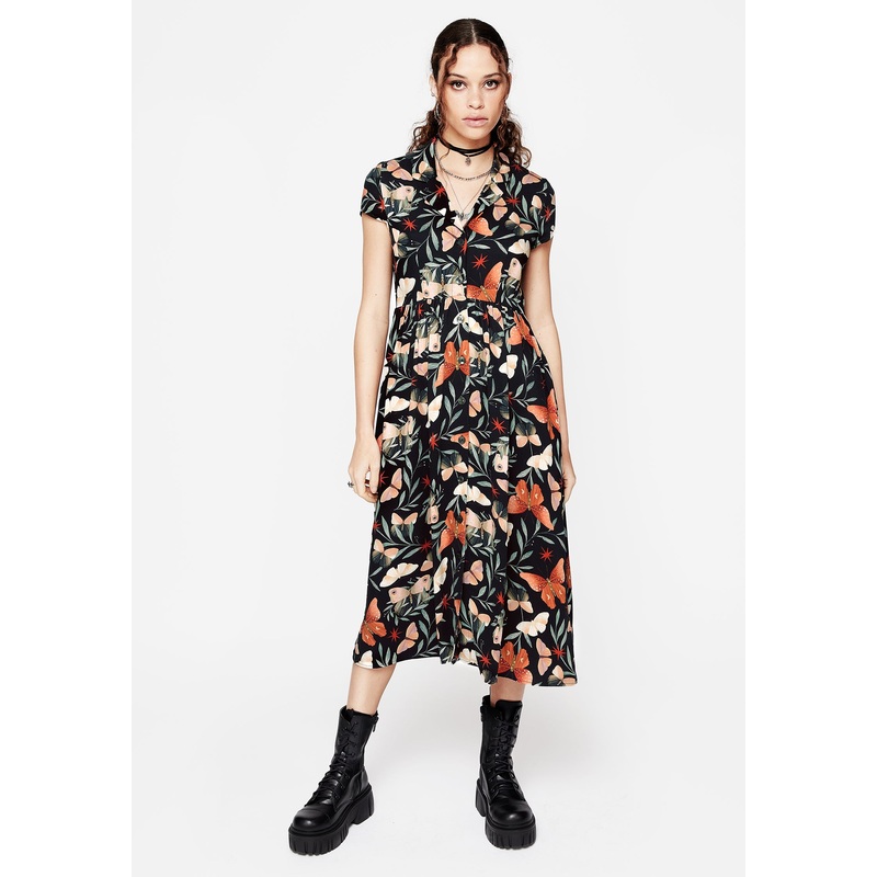 Mariposa Midi Shirt Dress
