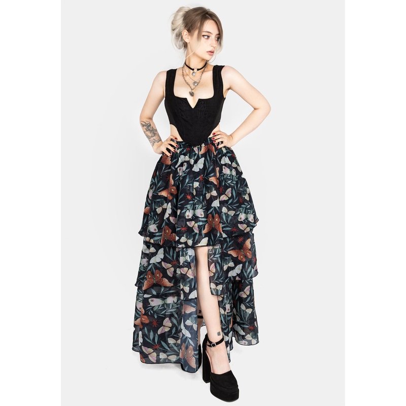Mariposa Split Tiered Organza Skirt