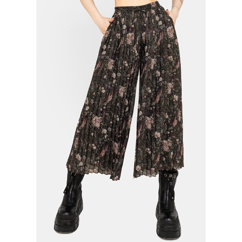 Ophelia Pleated Chiffon Culottes
