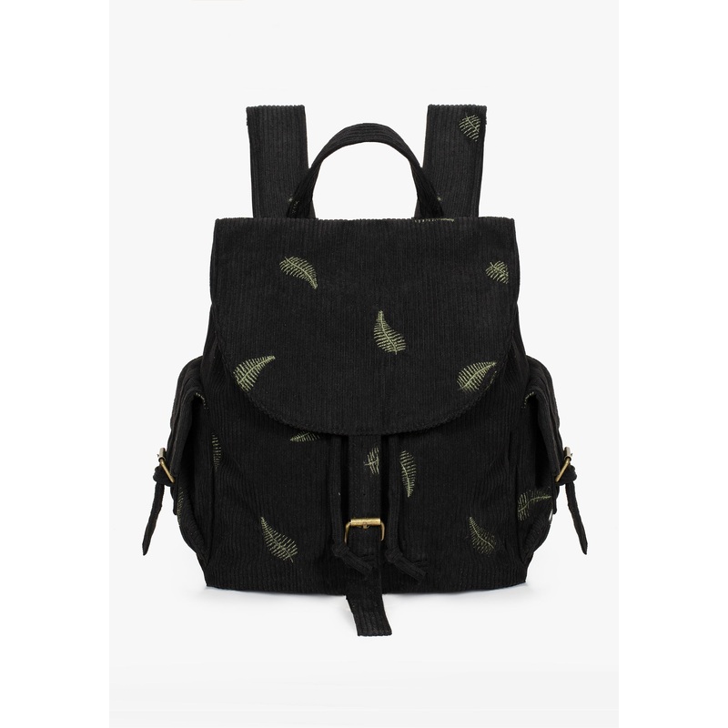 Osmunda Fern Embroidered Satchel Backpack
