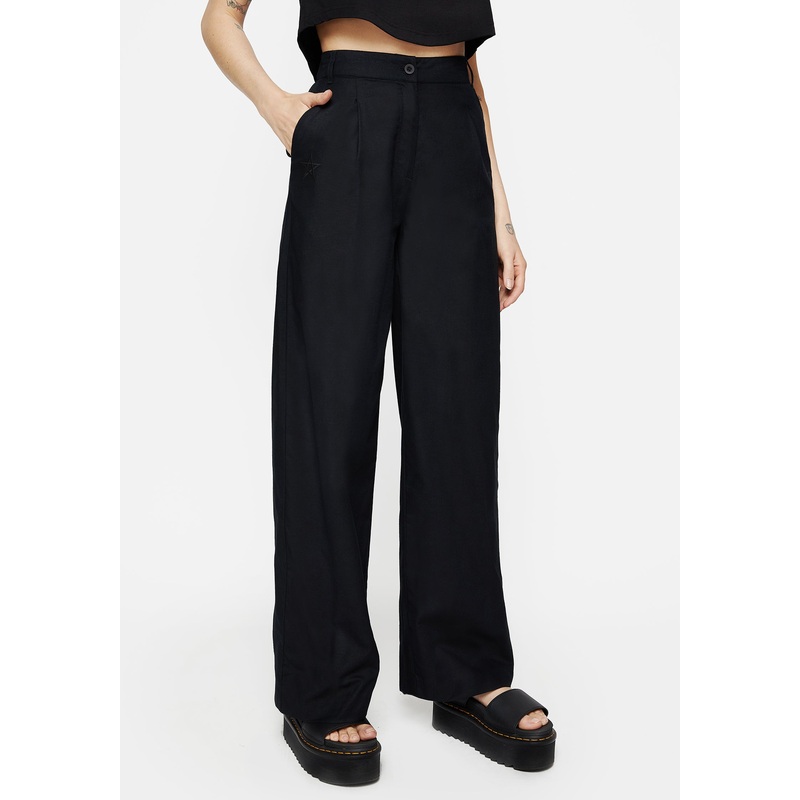 Pentaculum Linen-Blend Tailored Trousers