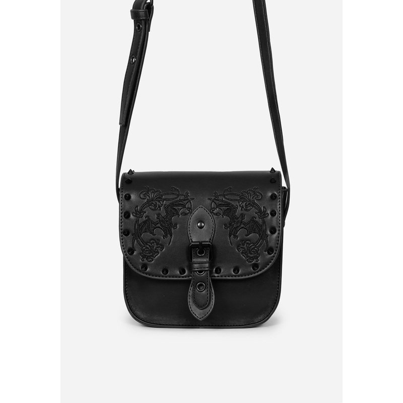 Penumbra Embroidered Mini Satchel Bag
