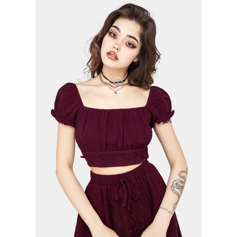 Psyche Textured Crop Top