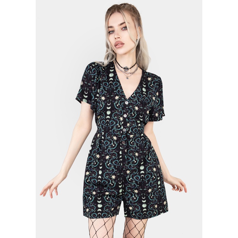Pythia Button Up Playsuit