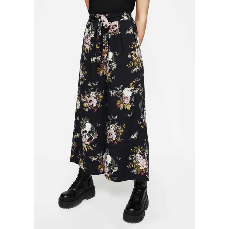 Revival Floral Wide Leg Culotte Trousers