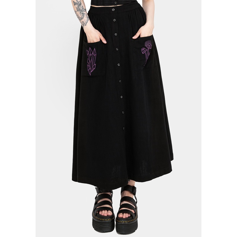 Scutellaria Button Up Midaxi Skirt