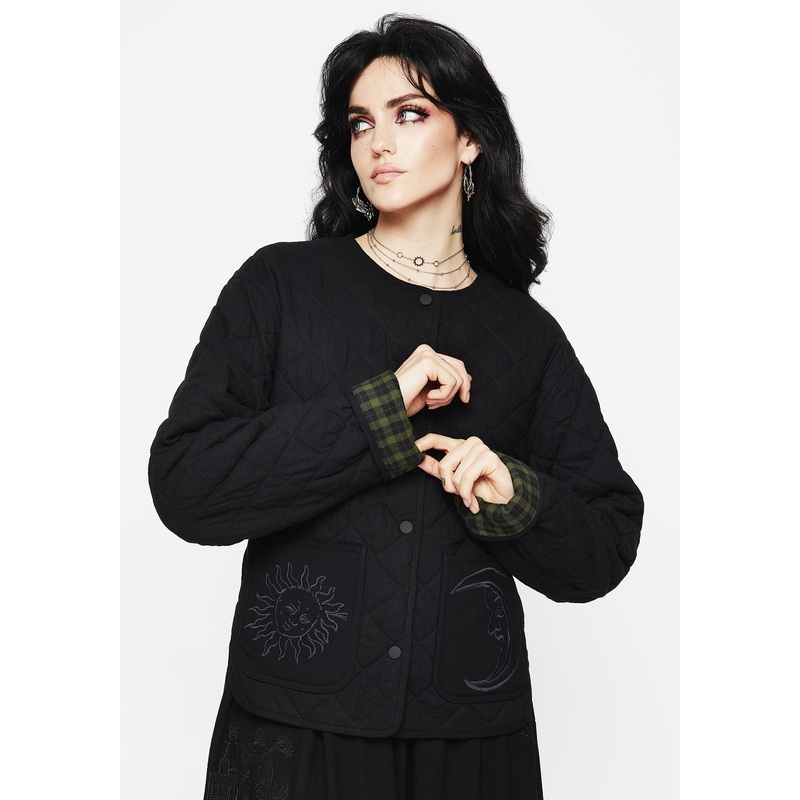 Splendour Embroidered Quilted Reversible Jacket