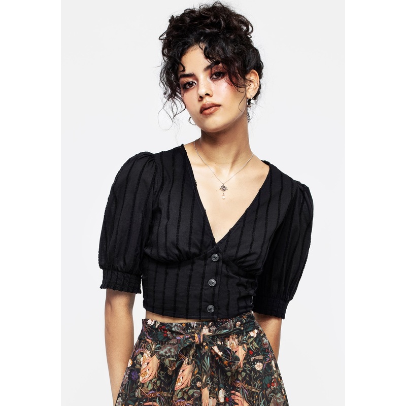 Verity Puff Sleeve Crop Top