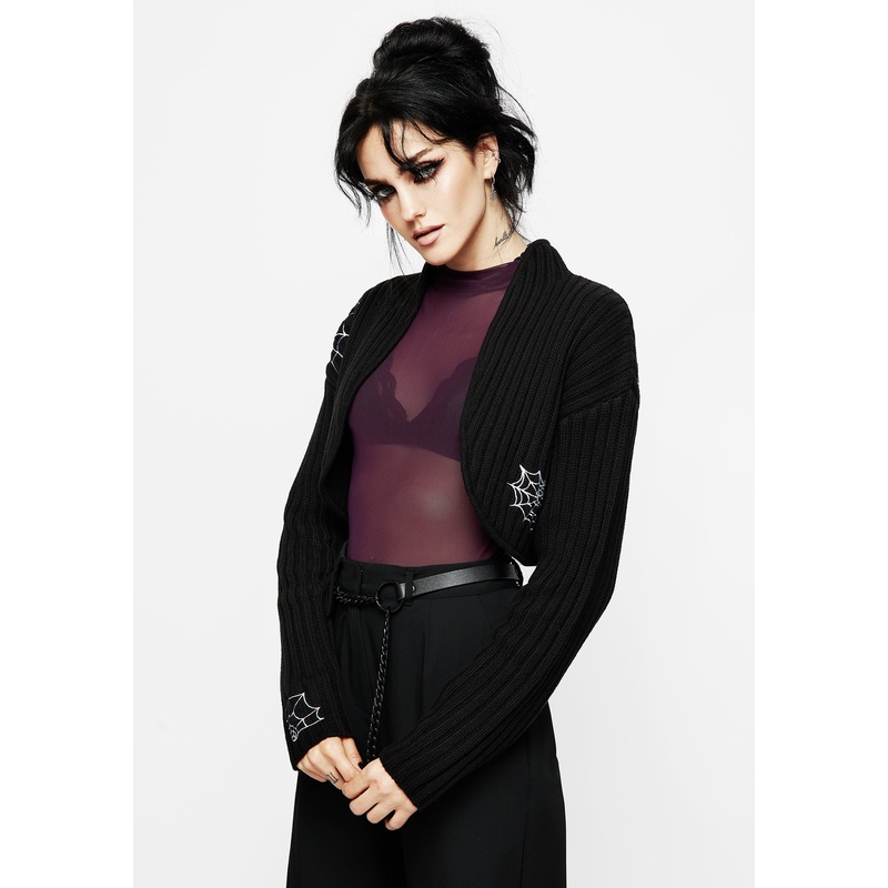 Catch Feelings Embroidered Knit Bolero