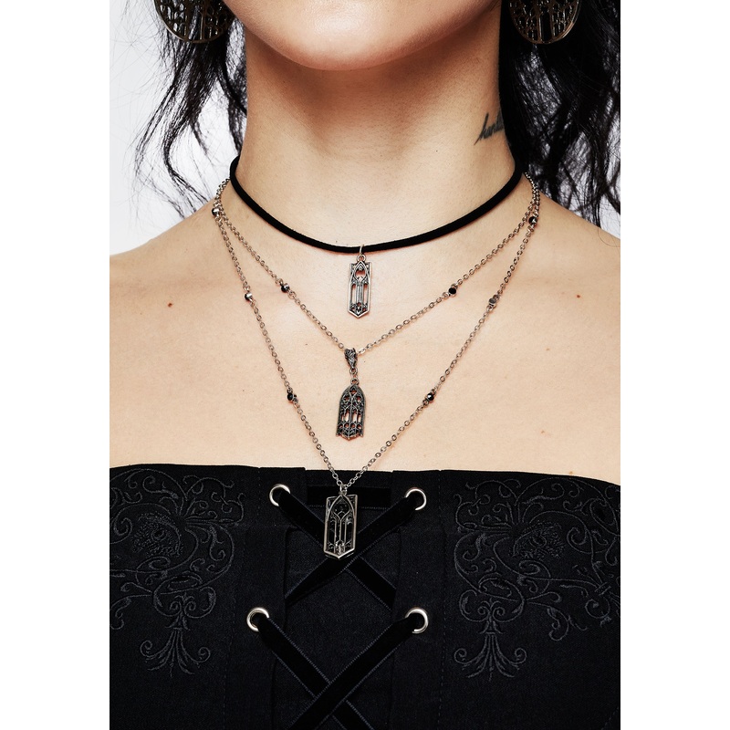 Cathedral Gothic Layered Necklace