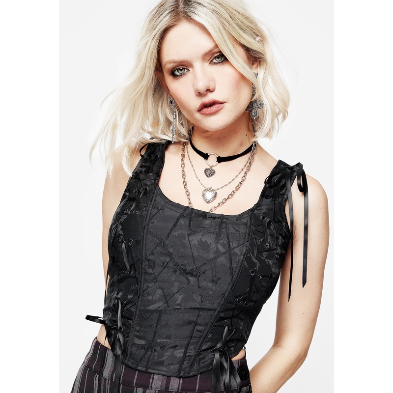 Chatelaine Lace Detail Corset Top