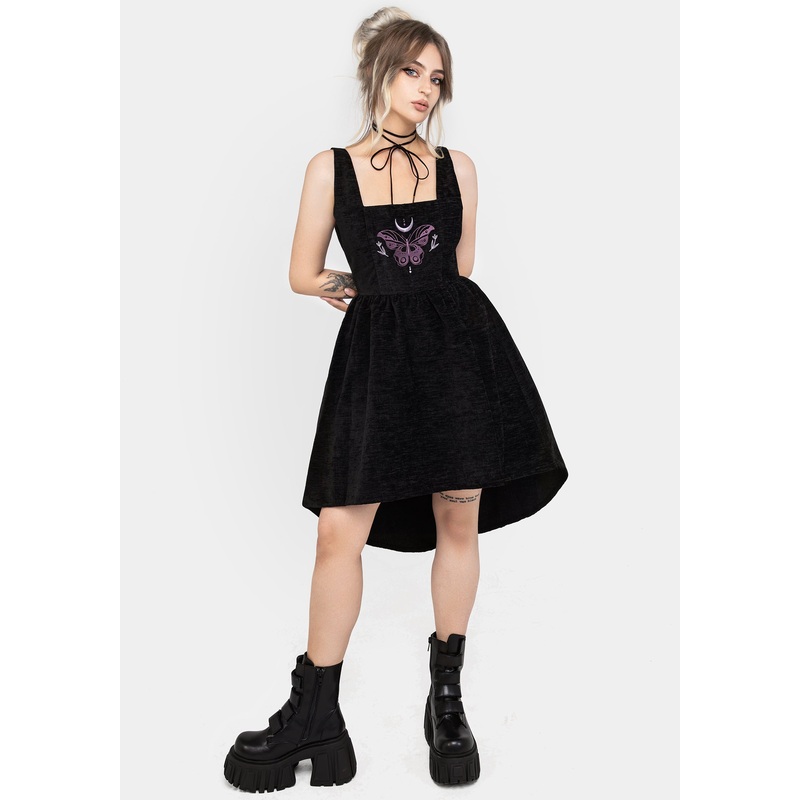 Cocoon Butterfly Embroidered Mini Dress