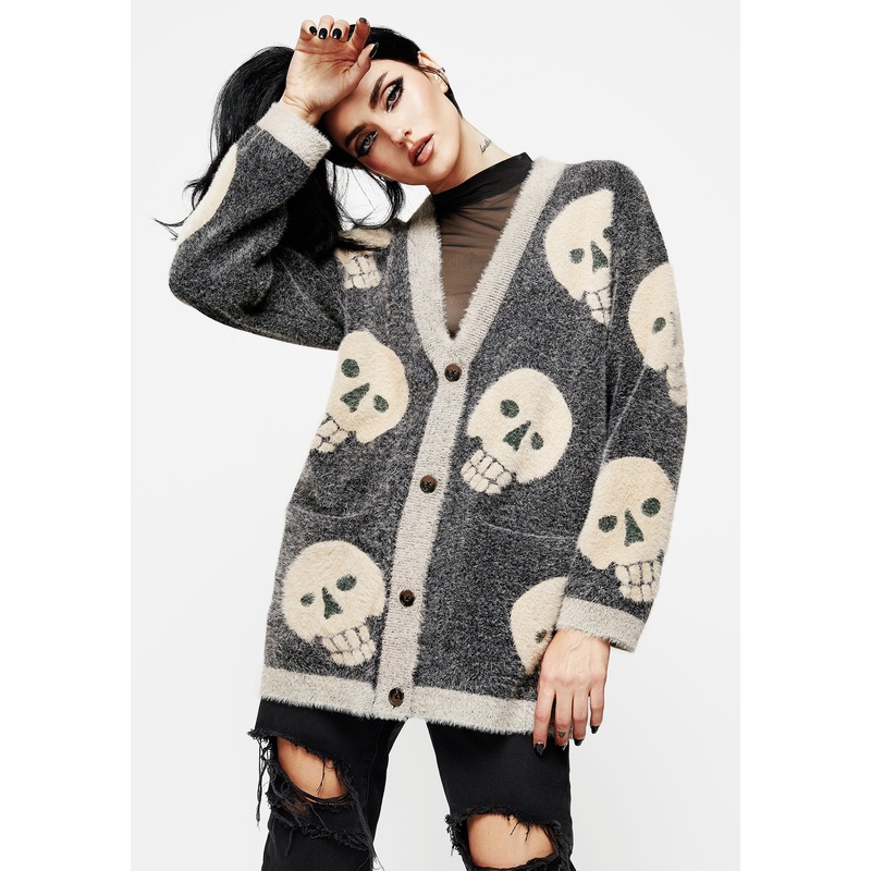 Crania Fluffy Knit Cardigan
