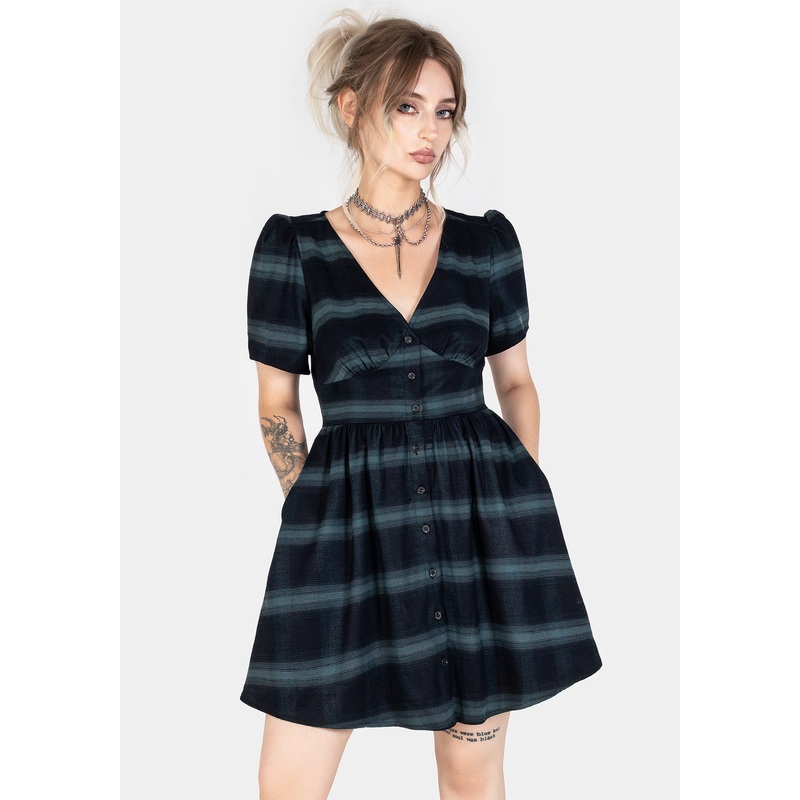 Greenlee Check Mini Dress