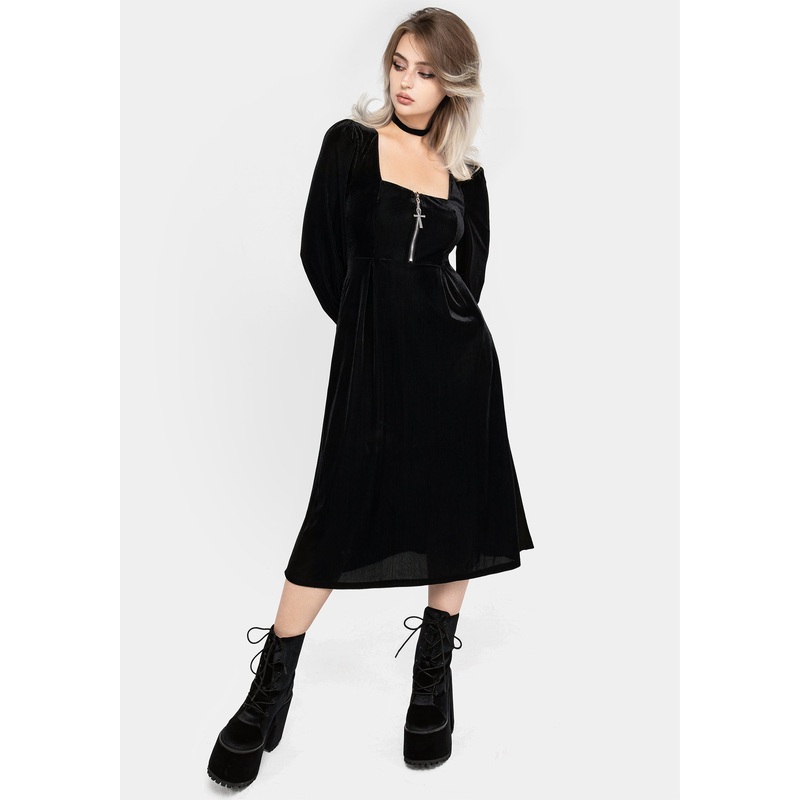 Legacy Zip Front Midi Dress