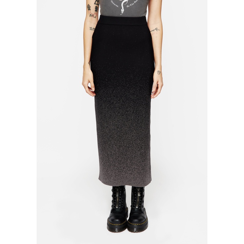 Nightjar Ombre Knit Mermaid Maxi Skirt
