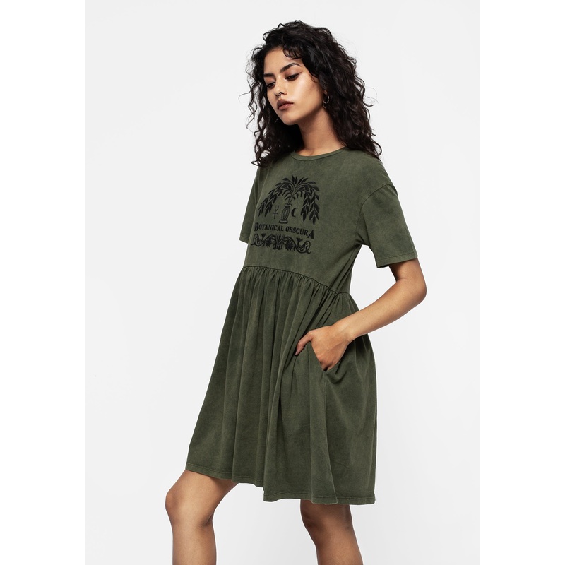 Obscura Graphic Print Mini Skater Dress