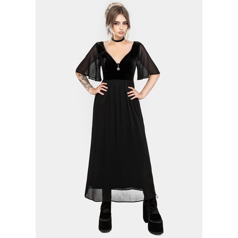 Oculist Chiffon Maxi Dress